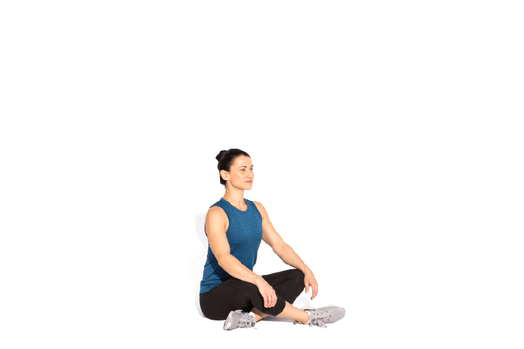 GIF of Cross-Legged Sitting To Standing exercise
