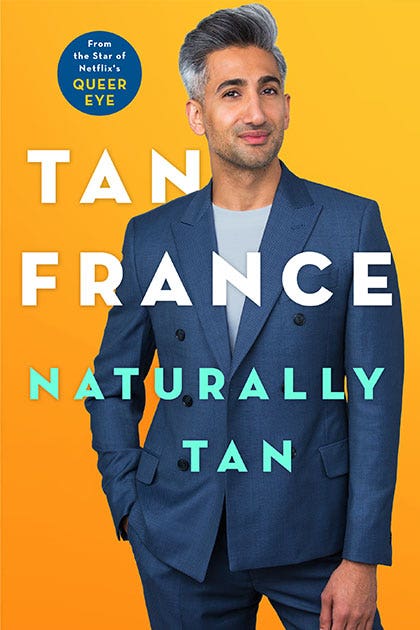 Book cover: "Tan France - Naturally Tan"